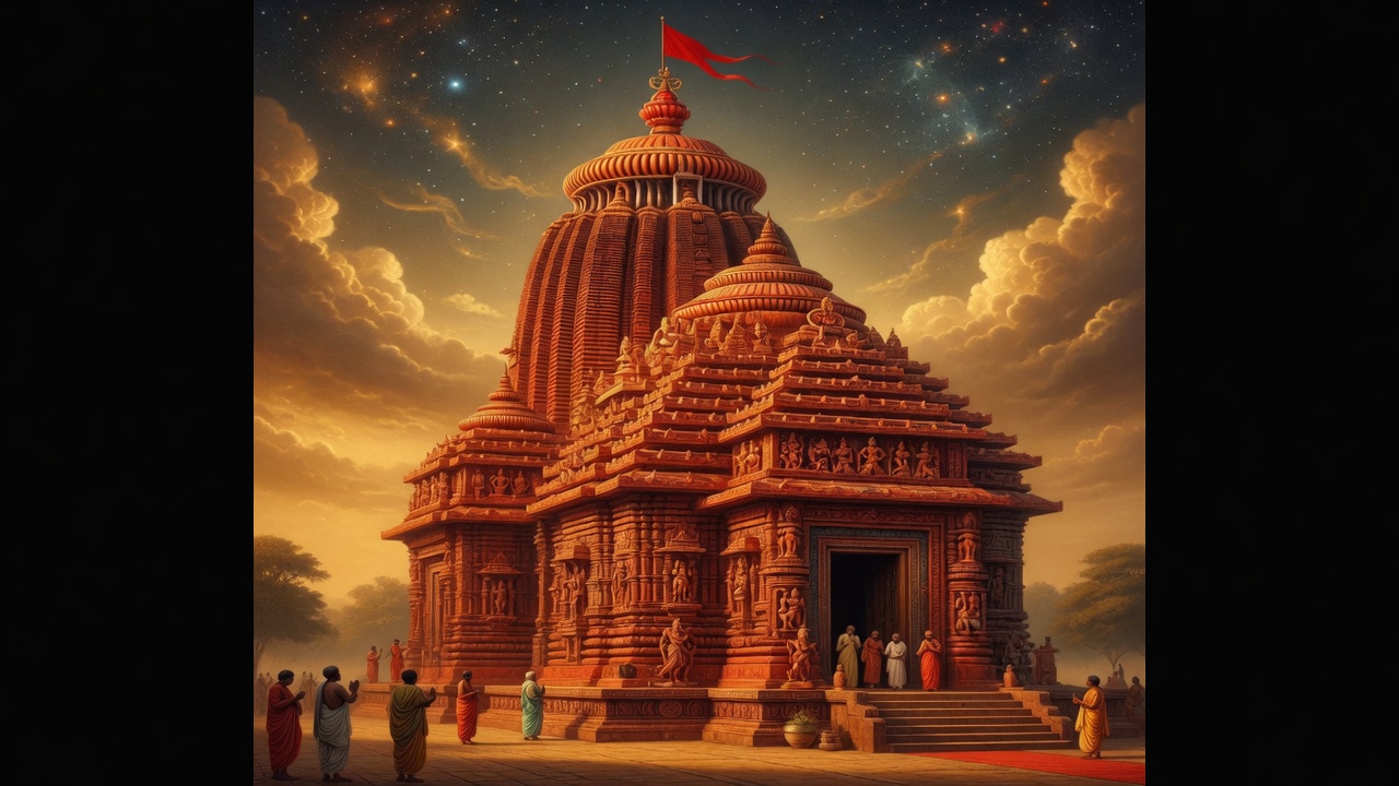 Majestic Kalinga style temple of Jagannath at Puri