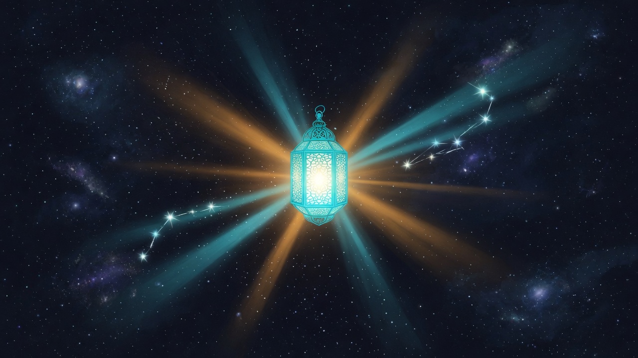 A single lantern of light in the vast cosmos